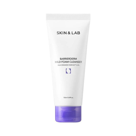 [SKIN&LAB] Barrierderm Mild Foam Cleanser | Contains Milk Ceramide Complex | Gentle Daill Cleanser Face Wash | For All Skin Types | 5.07 fl.oz.