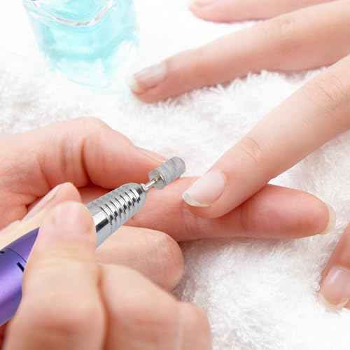 Sanding Bands for Nail Drill, 180 Grit Sanding Bands Nail Drill Bits 100 Pcs Fine Grit Nail Sanding Bands with Storage Box for Most Size 3/32" Nail Drill Machine (Zebra)