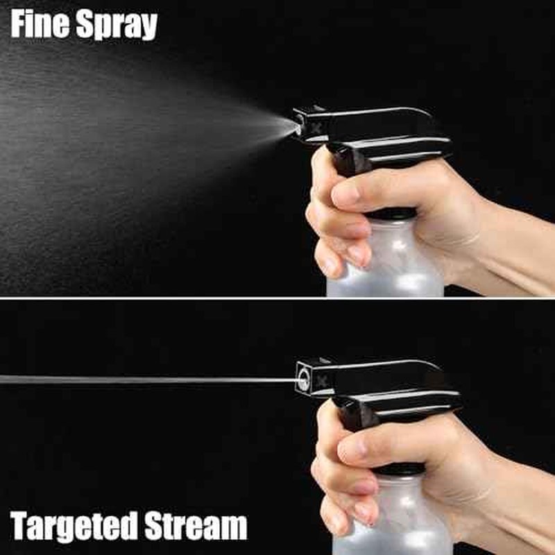 Small Water Spray Bottle for Hair, Frosted Clear Plastic Small Squirt Bottle with Adjustable Mist/Stream, Refillable Empty Mister Spray Bottles for Hair, Plant, Cleaning, Pet, 10.1 oz /300ML
