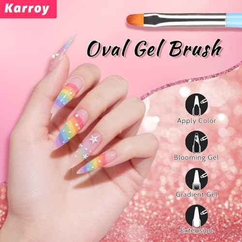 100pcs Sponges with Grabber and Nail Art Brushes, Nail Tools Set for Ombre Gradient Nail Gel Painting Gel Kit Multifunctional Nail Brushes for Nail Design (Brushes Grabber Sponges)