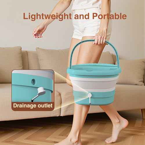 Pedicure Foot Spa with Bubble and Heat,Collapsible Foot Soaking Tub with Remote Control,Pedicure Tools for Feet,Foot Bath Soak Tub Gift for Women/Men,Mom/Dad