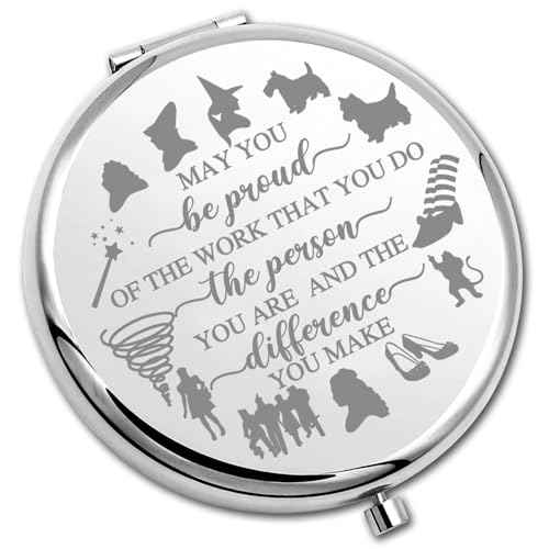 PLITI Fantasy Movie Inspired Gift Fairy Tales Lover Gift May You Be Proud of The Work That You Do Compact Mirror for Movie Fans (Be Proud WOZ CM)