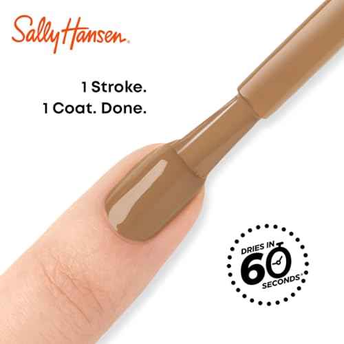 Sally Hansen Insta-Dri Nail Polish | Quick Dry, Long Lasting, Streak-Free Shine | Opaque, Shiny | 163 Across the Multiverse | Brown Nail Color