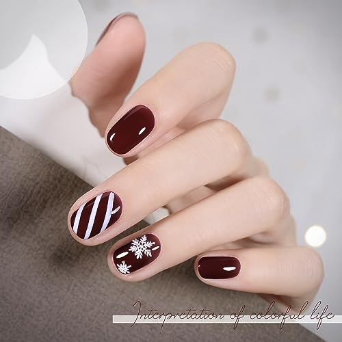 GAOY Red Gel Nail Polish, 16ml Soak Off Gel Polish, UV Light Cure for Nail Art DIY Manicure at Home, 1149 Dark Red Cherry
