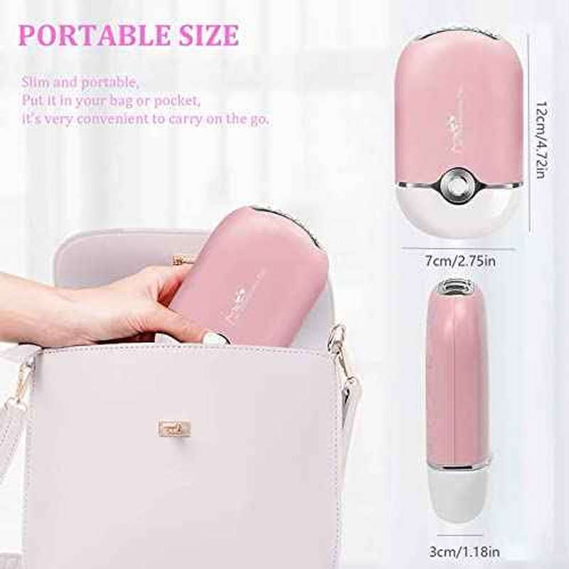 Professional Lash Fan Dryer for Eyelash Extensions | Shmian USB Rechargeable Mini Fan with Cooling Sponge & T-Shape Stand | Fast-Drying Lash Adhesive Tool for Eyelash Techs & Nail Polish