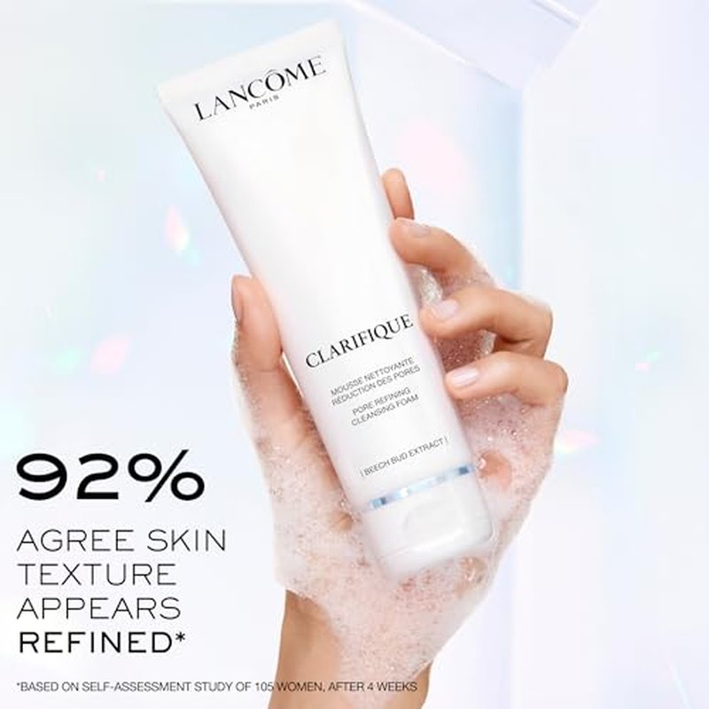 Lanc?me Clarifique Pore Refining Cleanser - With Salicylic Acid for Uneven Skin Tone, Pores, Dullness - 4.2 Fl Oz