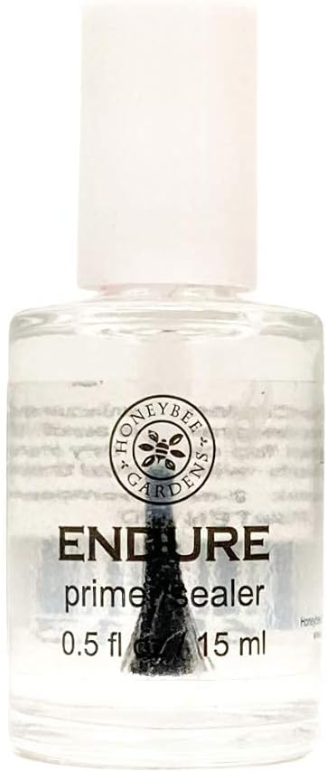 Honeybee Gardens WaterColors Nail Enamel | Fairy Dust Iridescent Pink + Endure Primer/Sealer Bundle - 0.5 oz