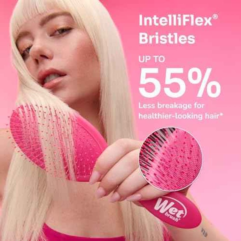 Wet Brush Smooth Styler Hair Brush, Purple Frost, Exclusive Ultra-soft IntelliFlex Bristles, Synthetic Boar Bristles, Shiny And Smooth, For All Hair Types, For Women, Men, Wet And Dry