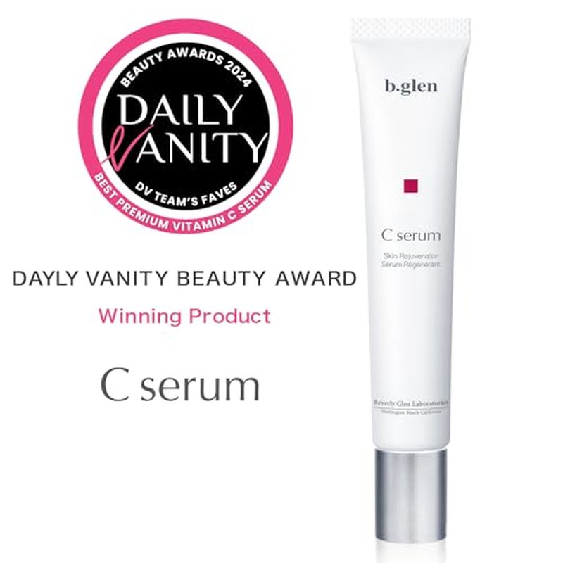 b.glen Pure Vitamin C Serum 0.51 Fl.Oz. | Multi-Functional Serum with Ascorbic Acid. Minimizes Pore Size, Brighter Skin, Anti-Wrinkles, Fade Acne scars, and Redness,