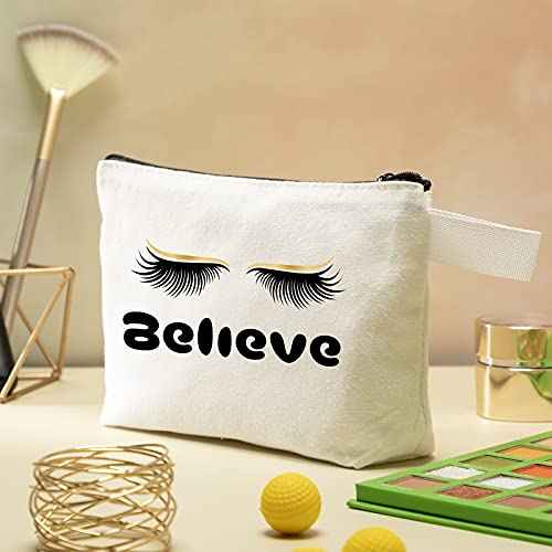 12 Pack Blank Canvas Makeup Bags Bulk DIY Craft Zipper Pencil Pouch Bag Multipurpose Cosmetic Toiletry Pouch Organizer Case for Travel Storage Sublimation, 7.5 x 5.1 x 1.8 Inch
