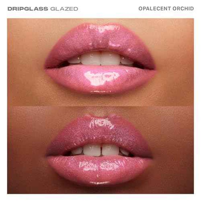 MORPHE Dripglass High Shine Lip Gloss - Semi-Sheer or Full Coverage Lip Color with Glass-Like Shine and Nonsticky Finish - Infused With Squalane & Vitamin E - Opalescent Orchid (0.13 Fl Oz)