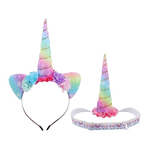 Unicorn Headband for Girls Horn Hairbands Cosplay Birthday Party Head Bands Halloween Christmas Hair Accessory