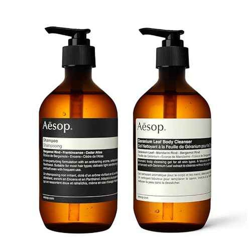 Aesop Geranium Leaf Body Cleanser and Shampoo | Paraben, Cruelty-free & Vegan | 16.9 oz