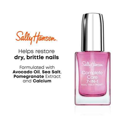 Sally Hansen Nail Treatment Complete Care 7-in-1 Nail Treatment¢â | Strengthener, Base & Top Coat | Moisturizes, Restores & Protects with All-in-One Formula