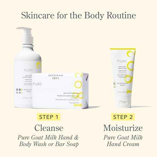 Beekman 1802 Goat Milk Hand Cream - Fragrance Free Hand Lotion For Deeply Hydrating All Skin Types - Lightweight, Non-Greasy & Sensitive Skin Safe - 2 oz - Packaging May Vary