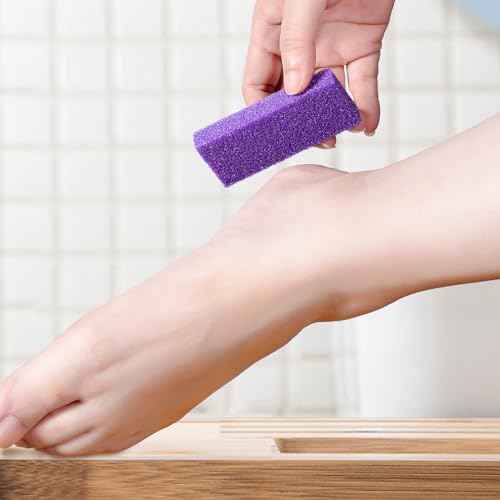 NOVAL Pumice Stone for Feet Scrubber Dead Skin Disposable Foot Pumice Foot Callus Remover Pedicure Tools Purple Pumice Sponge Nail Salon Home Use,40 PCS