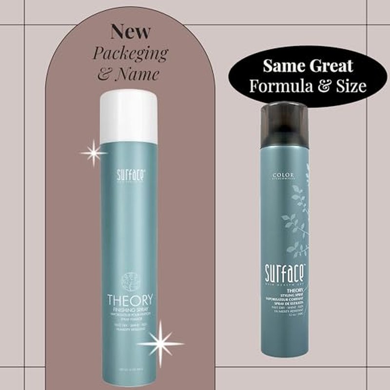 Surface Hair Theory Styling Spray, Fast Dry and Flexible Finishing with Medium Hold