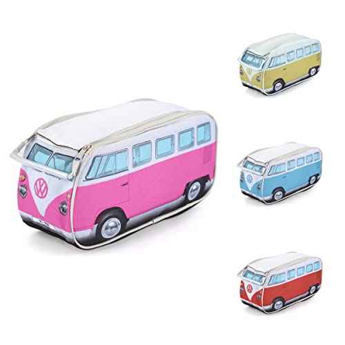 Volkswagen Travel Toiletry Bag for Men and Women - Cosmetic Makeup Organizer Dopp Kit with Internal Pockets and Double Zipper - VW Bus Volkswagen Accessories - Multiple Colors