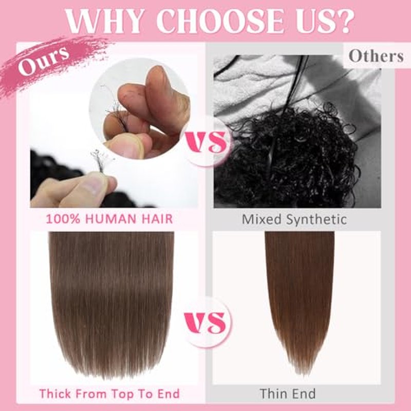 Clip in Hair Extensions Real Human Hair 3.6oz/100g Clip ins 100% Brazilian Remy Human Hair Extension for Women 8pcs Per Set with 18 Clips Double Weft (18 Inch #4 Chocolate Brown)