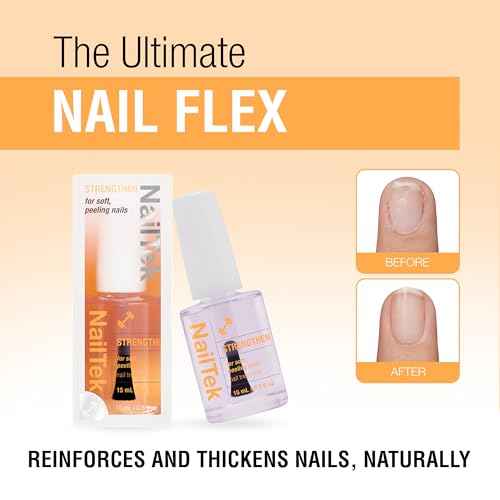 Nail Tek Formula 2 Nail Strengthener Polish ? Protein-Enriched Repair Treatment for Soft, Peeling & Weak Nails, Restore Nails Strength, 0.5 fl oz