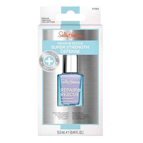 Sally Hansen Nail Treatment Repair + Rescue Super Strength Defense | Nail Strengthener | Fortifies Weak Nails & Delivers Stronger Nails in 1 Week