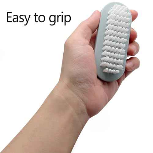 Nail Brush for Cleaning Fingernails Two Sided Hand Fingernail Scrub Brush Soft Stiff Bristles Nail Scrubber Brushes for men women kids,4 PCS