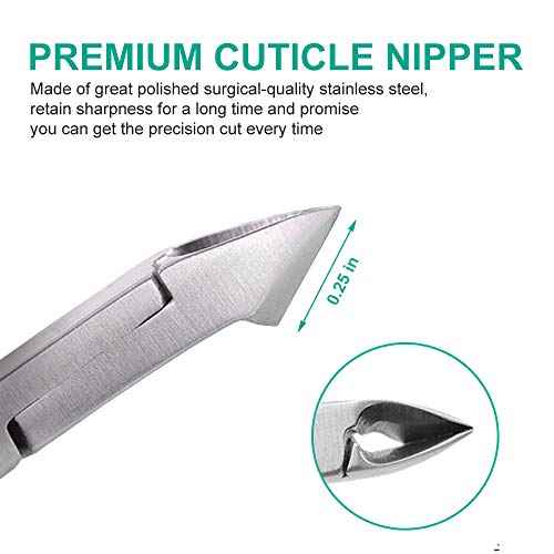 IVON Cuticle Trimmer, Non-Slip Professional Cuticle Nipper Stainless Steel Cutter