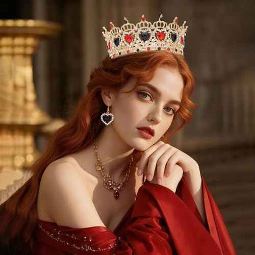 Queen Crown Rhinestone Wedding Crowns and Tiaras for Women Costume Party Hair Accessories Princess Birthday Crown Crystal Bridal Crown