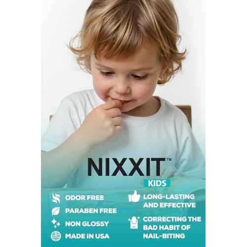 NIXXIT Nail Biting Prevention for Kids - Thumb Sucking Deterrent for Kids, Toddlers, Children - No Bite Nail Polish Pen - Bitter Taste - Safe & Effective Solution for Age 3+