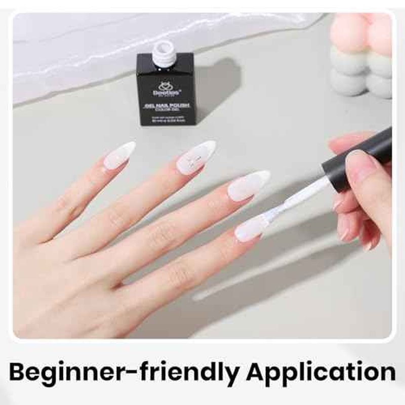 beetles 10ML White Gel Polish - 1pc Pure White Gel Polish French Nail Art Manicure Salon DIY Design at Home Soak Off UV Gel Nails