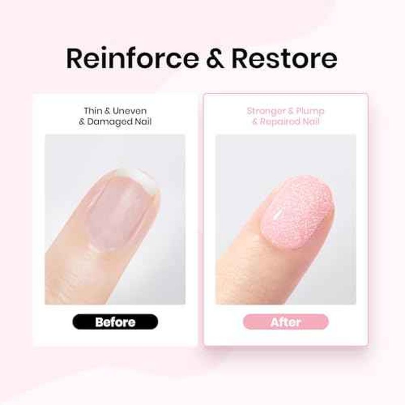 Beetles Base Color Gel Nail Polish Set ? 6 Colors Nude Gel Polish, 5 in 1 Builder Rubber Base Coat, Self Leveling Soak Off U V LED Lamp Cure Strengthening for Natural Nails and French Manicure