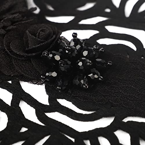 Lolita Headband Victorian Bonnet Hat Halloween Cosplay Gothic Maid Lace Hair Accessory Hair Hoop Tea Party Sun Hat