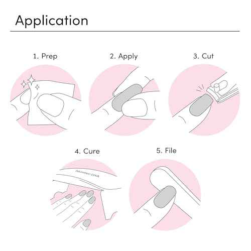 Dashing Diva Glaze Nail Starter Kit - Magenta Madness - Long Lasting, Chip Resistant, Semi-Cured Gel Nail Strips - 7-Piece Manicure Set with 32 Strips and Mini LED Lamp