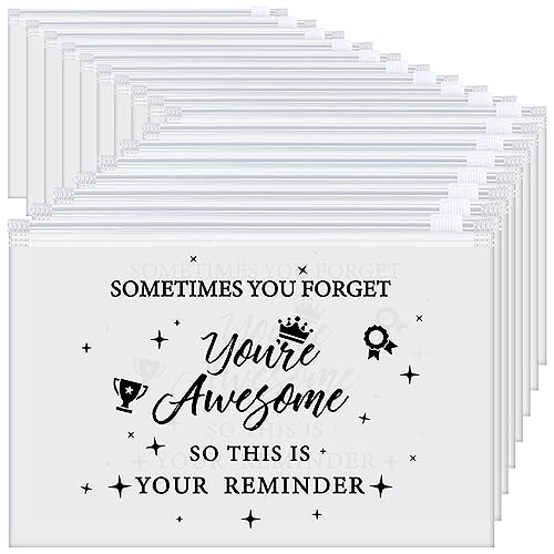 Sweetude 150 Pcs Cna Week Gifts Bulk 2025 Makeup Bags Bulk for Women EVA Christian Cosmetic Bag Thank You Gifts Teacher Nurse Appreciation Rainbow Inspirational Toiletry Pouch with Zipper(Simple)