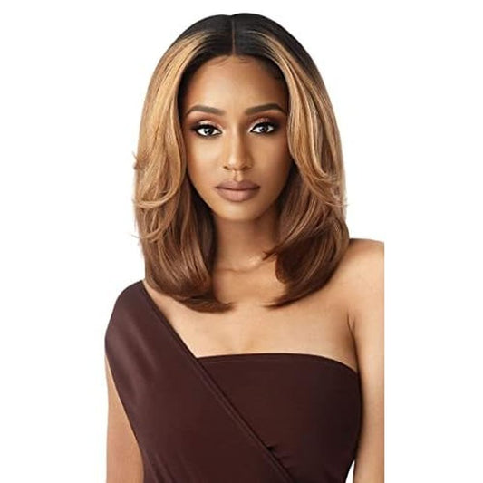 Outre Neesha Soft & Natural Synthetic Swiss Lace Front Wig NEESHA 201 (DRFFHNBRN)