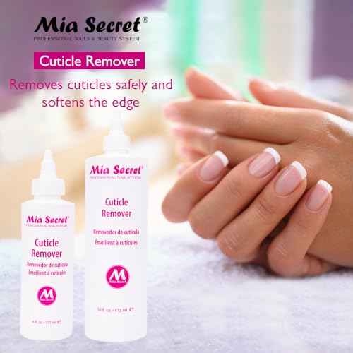 Mia Secret Cuticle Softener & Remover - Quick Easy Safe - Removes Cuticles Safely and Softens the Edge - Excellent for Manicures and Pedicures (6 Fl Oz (Pack of 1))