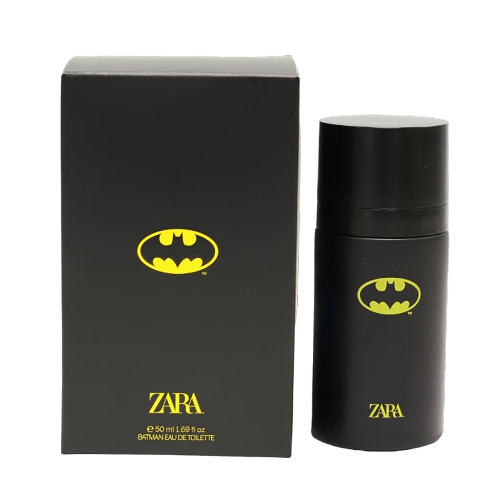Zara Batmen DC Comic Kids Perfume Bold & Adventurous Amber Fragrance with Mandarin Musk & Spicy Notes Scent Eau de Toilette EDT 50ml (1.69 fl. oz)