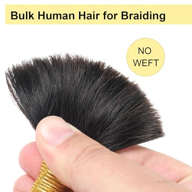 Human Braiding Hair For Boho Braids Human Curly Braiding Hair Bulk Human Hair For Braiding No Weft Human Hair Bundles For Braiding 100% Human Hair 1 Pack-2 Bundles 100g