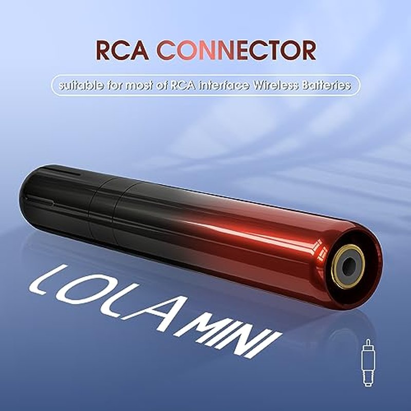 INKin Permanent Makeup Tattoo Machine Kit - LOLA MINI Rotary Tattoo Short Pen SMP Tattoo Gun Lightweight with RCA Cord for Miroblading Shading Lining Eyeliner Lips Cartridges Needles Supply