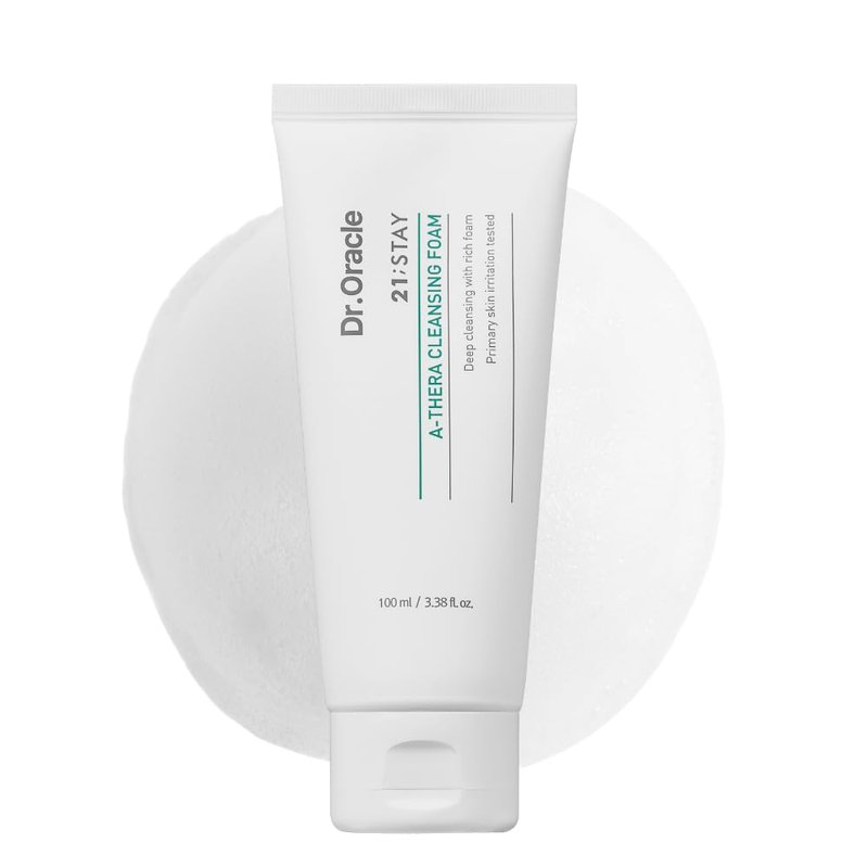 DR.ORACLE 21STAY A-Thera Cleansing Foam – Salicylic Acid Face Wash for Oily & Acne-Prone Skin, Low pH Gentle Deep Pore Cleansing, Oil-Balancing Korean Skincare, 3.38 fl oz