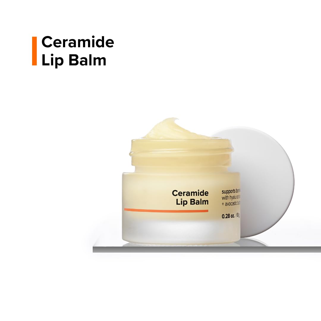 Minimalist Lip Balm for Dry Chapped Lips | With Ceramide & Hyaluronic Acid | 0.28 Oz/ 8gm