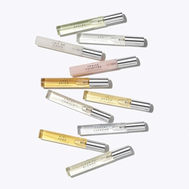 Le Monde Gourmand Coffret de Parfum 2 Box Set - 10 Mini Eau de Parfum Purse Sprays - Travel Perfume Sampler Discovery Gift Set for Woman, Vegan & Cruelty-Free