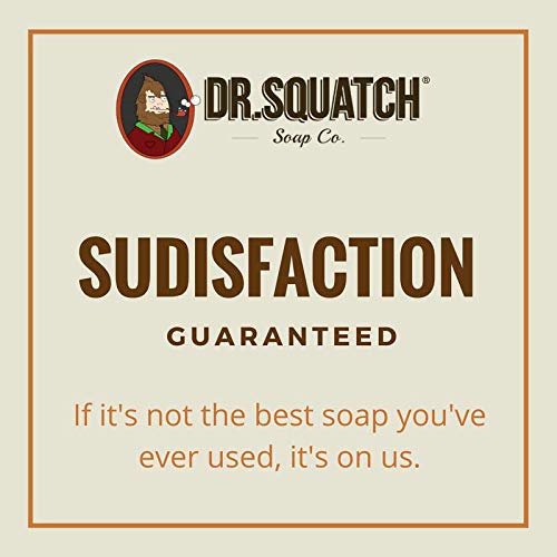 Dr. Squatch Pine Tar Soap - Natural Exfoliating Bar Soap for Men | 4-Pack Bundle with Woodsy Scent