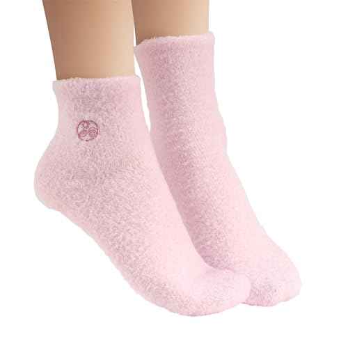 Earth Therapeutics Aloe Vera Socks ? Infused with Natural Aloe Vera & Vitamin E ? Helps Dry Feet, Cracked Heels, Calluses, Rough Skin, Dead Skin - Use with Your Favorite Lotions - Pink
