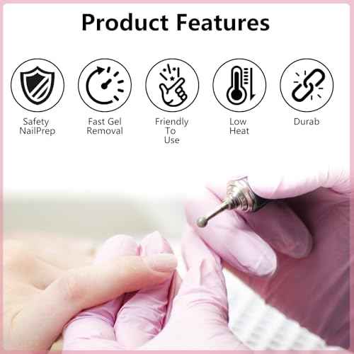 Professional Safety Diamond Nail Drill Bit Set, 3/32 inch Carbide Cuticle Bits for Electric Manicure and Pedicure, 30 Pieces