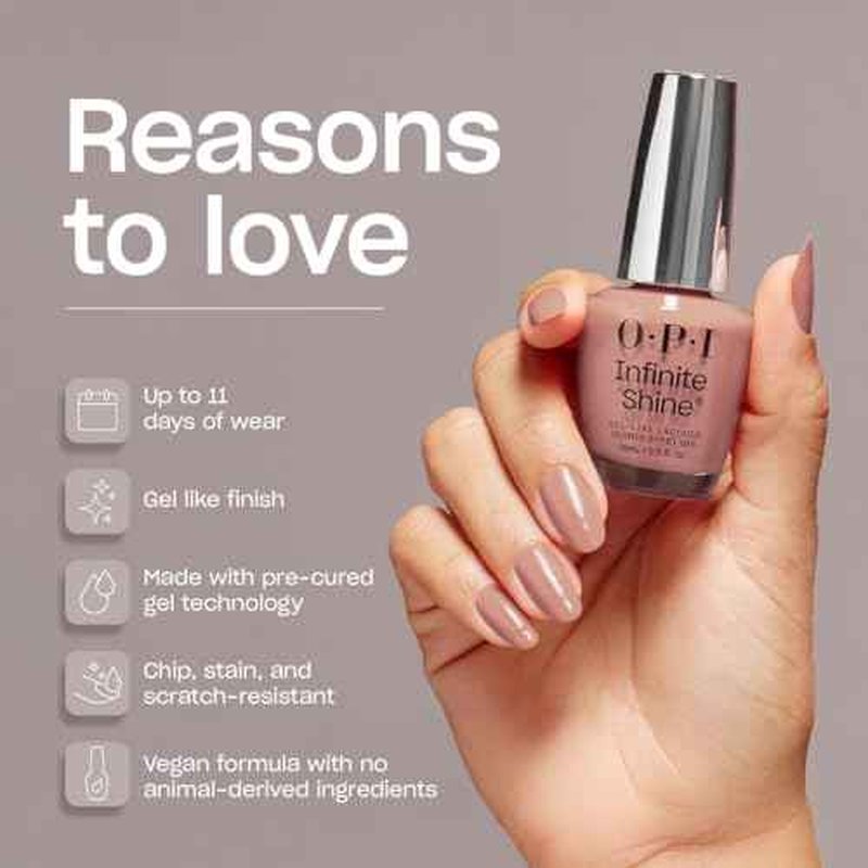 OPI Infinite Shine Gel-Like Lacquer | Opaque Cr?me, Shimmer and Sheer Long Lasting Wear Vegan Nail Polish Shades | What's Your Mani-tude | Fall 2025