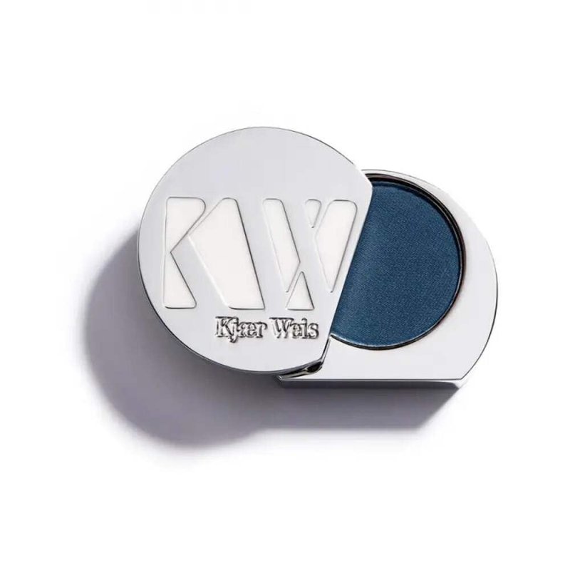 Kjaer Weis Powder Eye Shadow. Highly Pigmented Blue Eyeshadow with Organic Ingredients. Blendable Eye Shadow for Long Lasting Eye Makeup. Cruelty Free Clean Makeup - Blue Wonder
