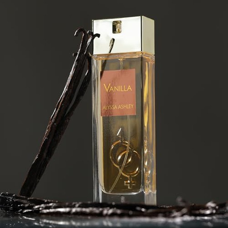 Alyssa Ashley Vanilla - Vanilla Perfume for Women with Caramel and Musk - Elegant Perfumes for Women - Vanilla Fragrances for Romatic Moments - 3.4 oz