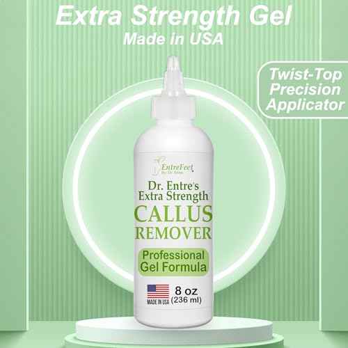 Dr. Entre's Callus Remover Gel: 8oz Extra Strength with Precision Applicator, Callus Remover for Feet, Foot Callus Remover, Foot Care, Pedicure Tools Supplies, Dead Skin Remover