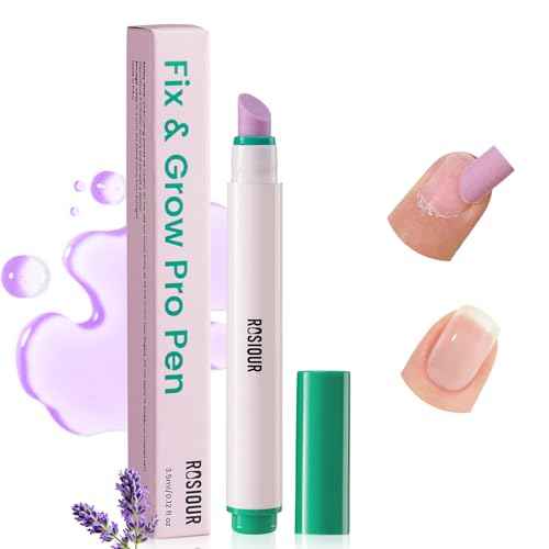 Ceramic Cuticle Oil Pusher Pen: 3-in-1 Nail Cuticle Buffer Pens for Hangnails, Dry & Damaged Nails, Moisturize Strengthen Brighten Nails Care